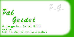 pal geidel business card